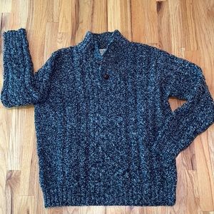 LL Bean Wool Fisherman’s Sweater, Large - Grey